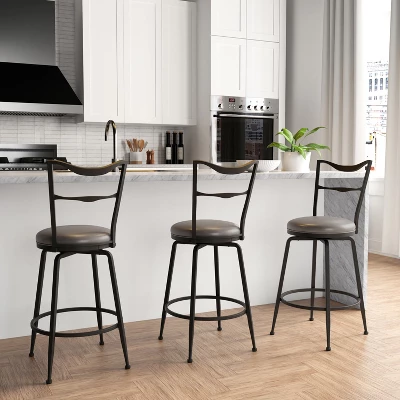 Larimore Metal Counter Height Stool Black - Hillsdale Furniture - Image 2