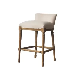 26" Burnham Home Designs Francesca Counter Height Barstool Oak - Boraam