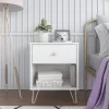 Finley Nightstand White - Novogratz