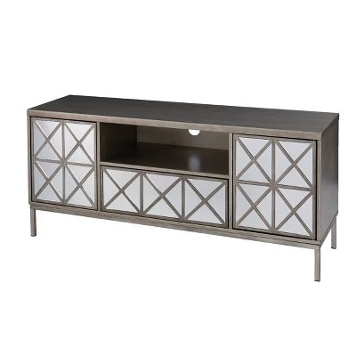 Binsprai Storage TV Stand For TVs Up To 60" Silver - Aiden Lane - Image 4