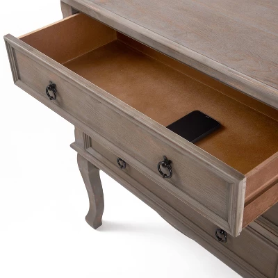 Thomas 3 Drawer Chest Gray - ClickDecor - Image 6