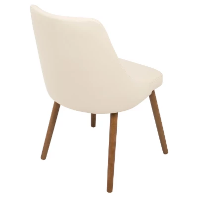 Giovanni Mid Century Modern Dining Chair Cream - Lumisource - Image 2