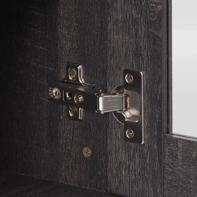 Hollywood Cabinet With Doors TV Stand For TVs Up To 80" Dark Gray - CorLiving - Image 8