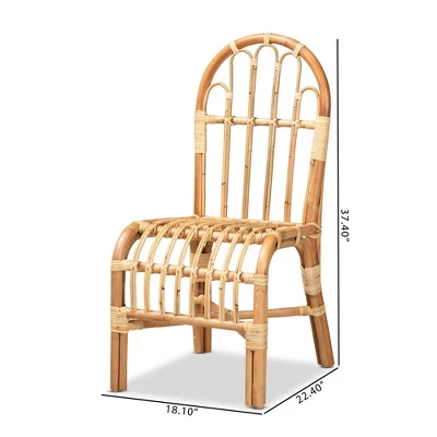 Athena Rattan Chair Natural - Bali & Pari - Image 7