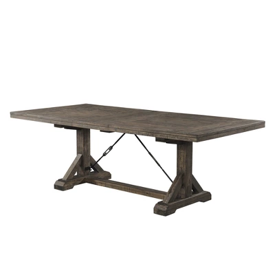 Flynn Extendable Dining Table Walnut Brown - Picket House Furnishings