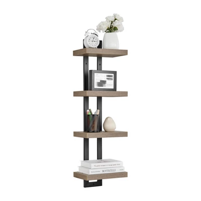 36" X 11" 4 Tier Ladder Bracket Floating Wall Shelf Unit - Danya B. - Image 13