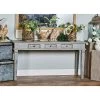 Rustic Mahogany Console Table Gray - Olivia & May
