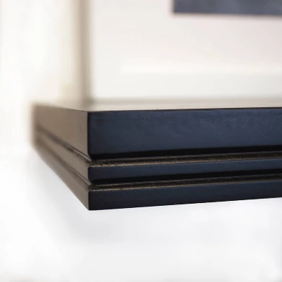 36" X 8" Modern Floating Shelf Wall Mounted Hidden Brackets Black - Inplace - Image 2