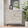 Crislana 4 Drawer Chest White/Weathered Gray - Buylateral