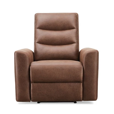 Bernard Fabric Manual Recliner Brown - Abbyson Living - Image 2