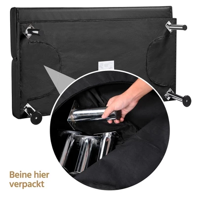 Yaheetech Convertible Futon Sofa Bed Tufted Fabric Futon With Cupholders And Pillows - Image 6