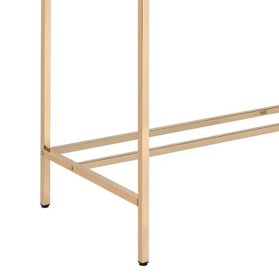 42" Midriaks Writing Desk Navy Blue/Gold Finish - Acme Furniture - Image 4