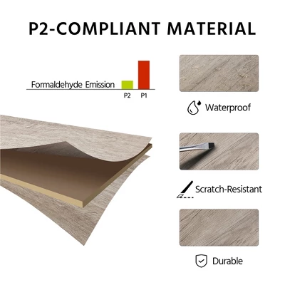 Yaheetech Vintage Side Table End Table With 2 Drawer, Gray - Image 4