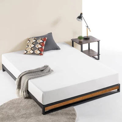 6" Suzanne Platforma Bed Frame Without Headboard Black - Zinus - Image 5