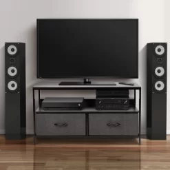 Sorbus 2 Drawer TV Stand Dresser With Wood Top