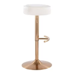Velvet Dot Height Adjustable Barstool - LumiSource