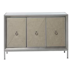 Glam Wood Cabinet Gray - Olivia & May
