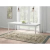 72" Cambridge Farmhouse Fully Painted Turned Leg Rectangular Dining Table White - Threshold™