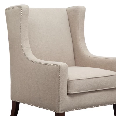 Colette Wing Chair Linen - Image 2