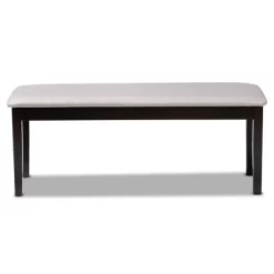 Teresa Fabric Upholstered And Wood Dining Bench - Baxton Studio