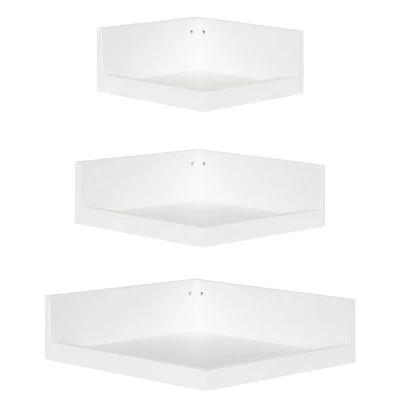 3pc Levie Corner Shelf Set - Kate & Laurel All Things Decor - Image 6