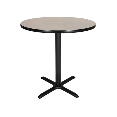 36" Round Composite Core Counter Height Dining Table Laminated With Steel Base - Hampden Furnishings - Image 5