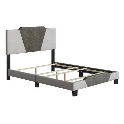 Sydney Two-Tone Linen Upholstered Platform Bed - Eco Dream