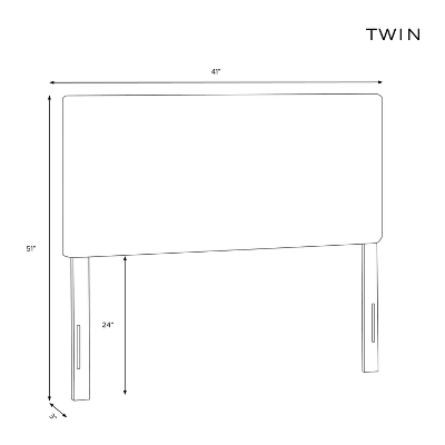 French Seam Slipcover Headboard Oblong Mustard - Cloth & Company - Image 5