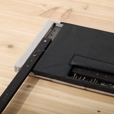 Emmie Adjustable Upholstered Headboard With Square Tufting - Brookside Home - Image 5