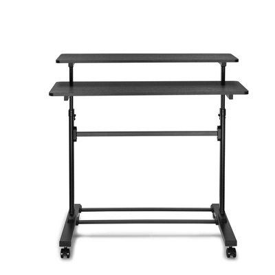 Tranzendesk Dual Level Standing Desk β 40" Mobile Height Adjustable Workstation β Black β Stand Steady - Image 8
