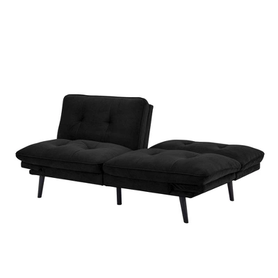 Finley Convertible Futon Sofa Bed Black - Serta - Image 6