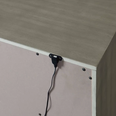 Cosmo Nightstand With USB Gray - Picket House Furnishings - Image 4