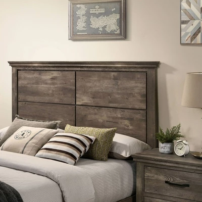 6pc Jacobia Rustic Bedroom Set Gray - HOMES: Inside + Out - Image 3