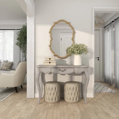 Farmhouse Vintage Console Table White - Olivia & May - Image 15