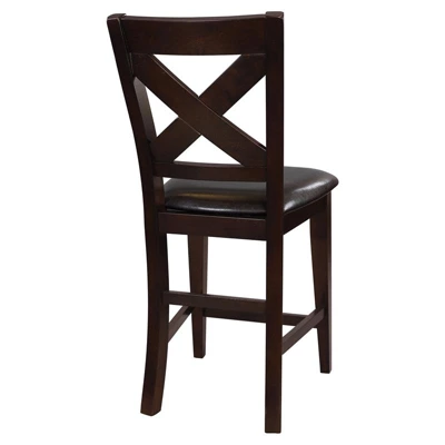 Crown Point Wood Counter Height Stools In Espresso (Set Of 2) - Lexicon - Image 4