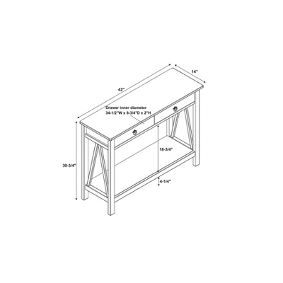 Titian Console Table - Linon - Image 12