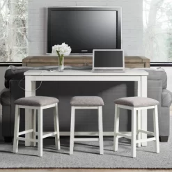 Stanford Multipurpose Dining Table Set White - Picket House Furnishings