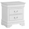Passion Furniture Louis Philippe 2-Drawer Nightstand (24 In. H X 22 In. W X 16 In. D)