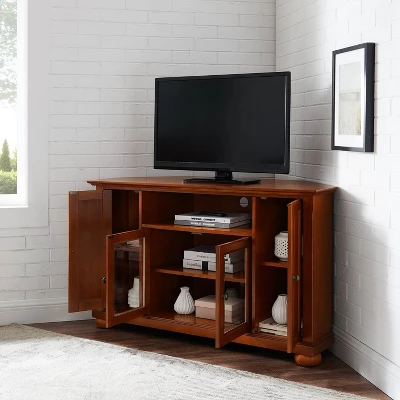 Alexandria Corner TV Stand For TVs Up To 52" Cherry - Crosley - Image 4