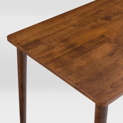 6pc Branson Wood Dining Set With Bench Walnut Stain - CorLiving - Image 5