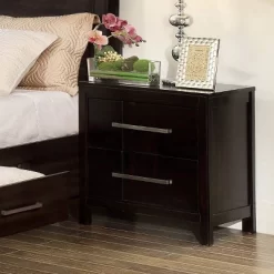 Dendro 2 Drawer Nightstand Espresso - HOMES: Inside + Out