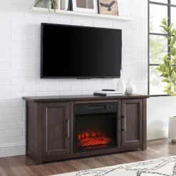 Camden Low Profile Fireplace TV Stand For TVs Up To 50" - Crosley