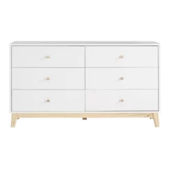 60" 6 Drawer Double Dresser - Alaterre Furniture