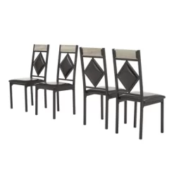 5pc Kalinda Dining Set Black - Inspire Q