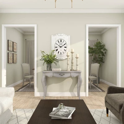 Farmhouse Vintage Console Table White - Olivia & May - Image 16