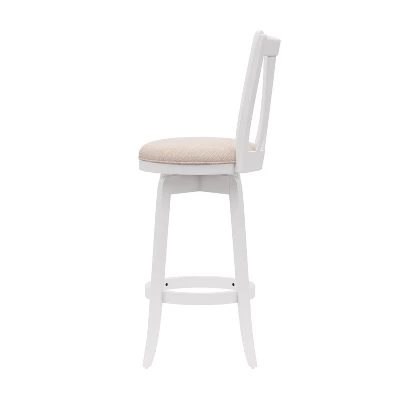 30" Savana Wood Bar Height Swivel Stool White - Hillsdale Furniture - Image 8