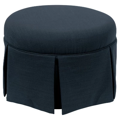 Round Skirted Ottoman - Skyline Furniture - Image 3