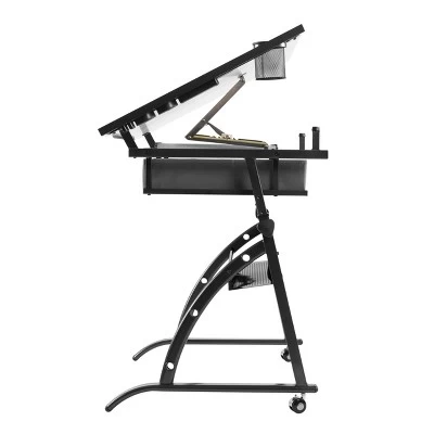 Core Drawing Table And Stool Set Charcoal Black/White - Studio Designs - Image 4