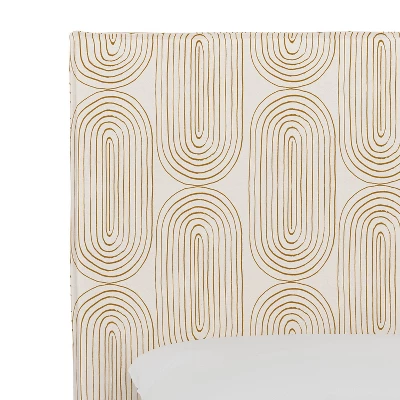 French Seam Slipcover Headboard Oblong Mustard - Cloth & Company - Image 3