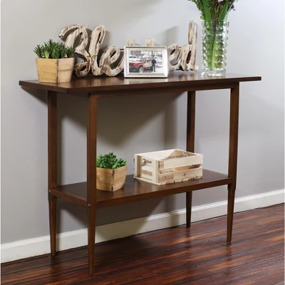 Sunnydaze Decor Sunnydaze Indoor Sofa Console Table For Dining Room Or Living Room - Dark Walnut